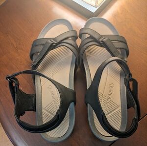 COPY - Baretraps Black Wedge Sandals